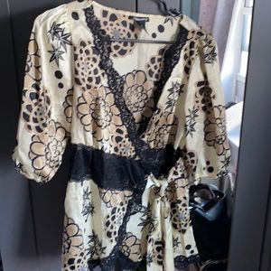 Silk Wrap Blouse